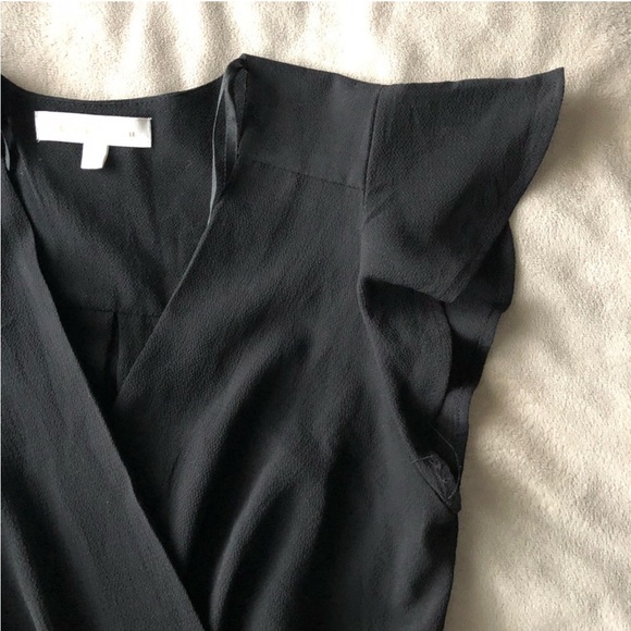 Monteau Ruffle Mini Black Dress - Picture 5 of 6